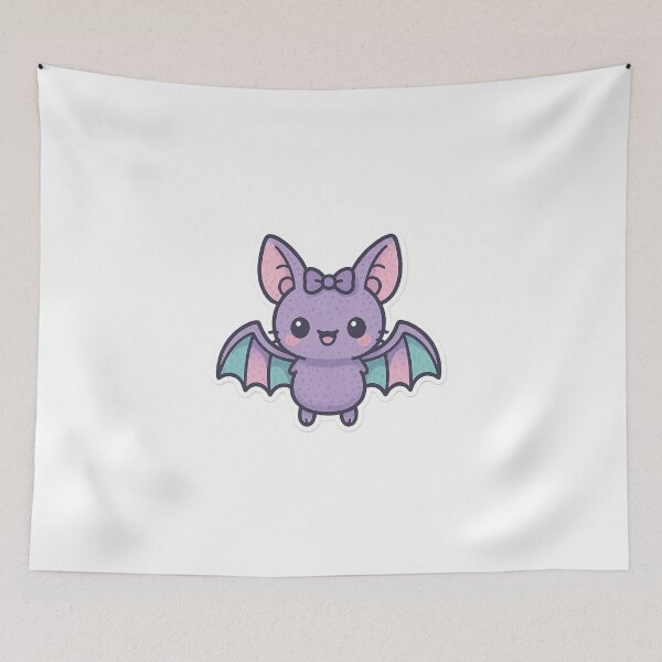 Item preview, Pastel Cheerful Bat Sticker designed and sold by StickMint.