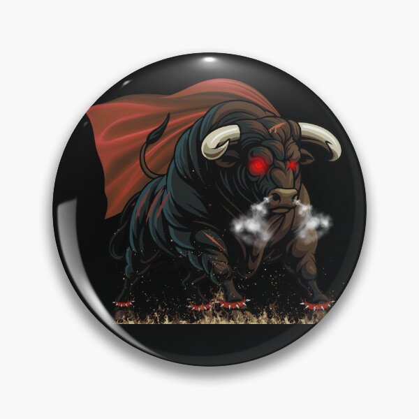 Item preview, A raging bull in flames for bullfighting enthusiasts designed and sold by Lovelalaland.