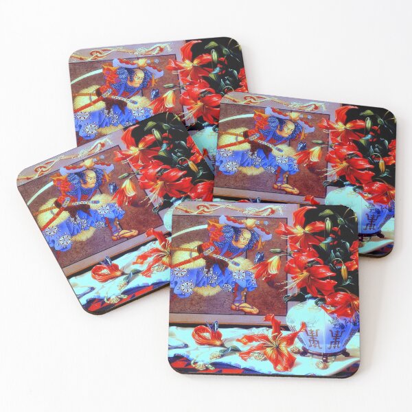 Item preview, Samurai & Red Lillies designed and sold by NightRaida.