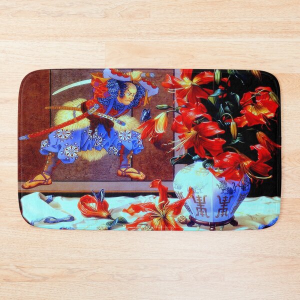 Item preview, Samurai & Red Lillies designed and sold by NightRaida.
