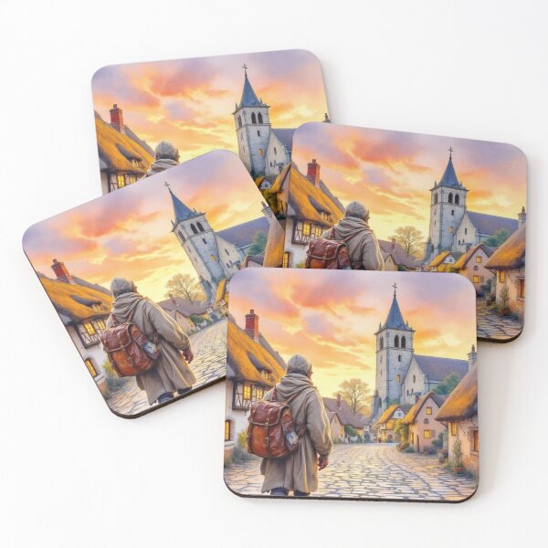 Item preview, Pilgrim arriving at the evening's stop (Saint James) designed and sold by jefboutique6150.