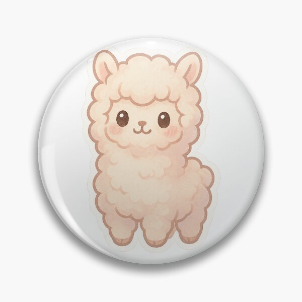 Artikelvorschau, Pastel Dreamy Alpaca Sticker entworfen und verkauft von StickMint.