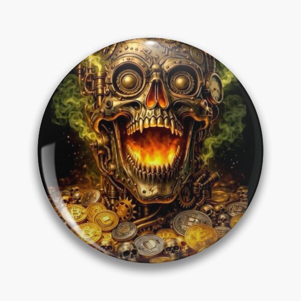 Item preview, CRYPTO SKULL ART designed and sold by KRYPTO-KHAT.