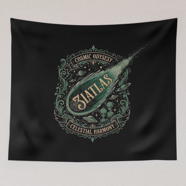 Item preview, 3iATLAS Cosmic Odyssey Alien and Comet Crest designed and sold by zzz888.