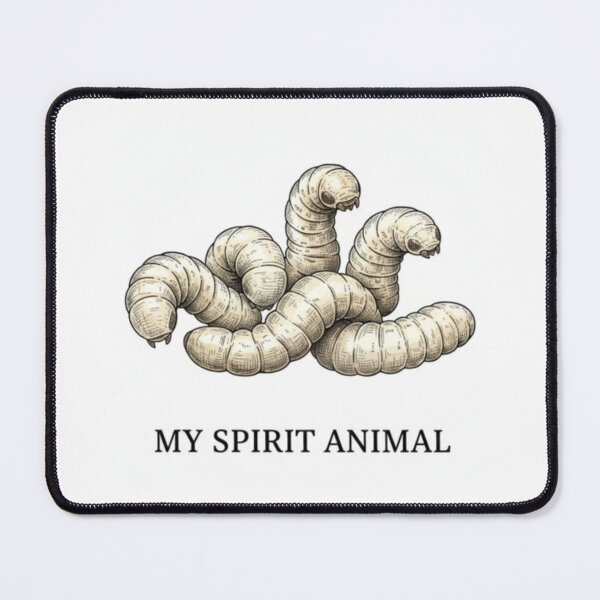 Item preview, Maggot my spirit animal retro antique funny meme memes cute kawaii designed and sold by CheeseBlueprint.