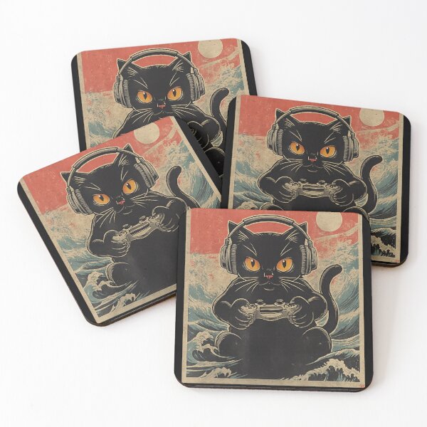 Item preview, Cute Anime Gamer Kawaii Cat Japanese Gaming Gift Boys Teen designed and sold by IdealDo.