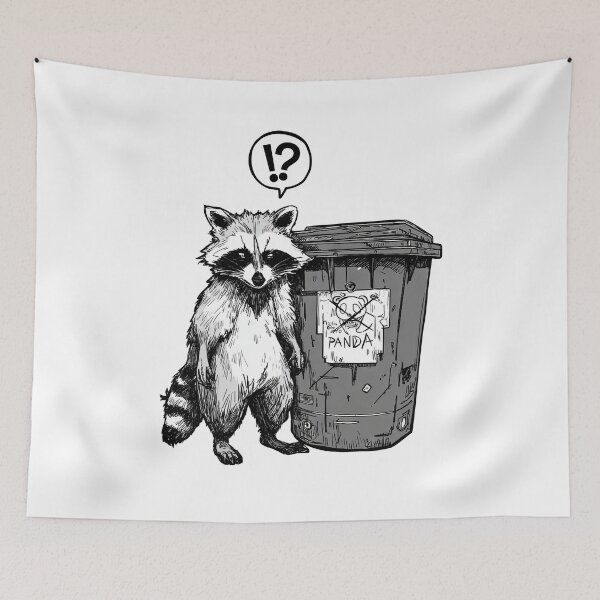 Item preview, Trash Panda funny animals art designed and sold by PigmalionArt.
