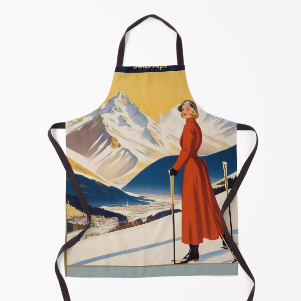 Item preview, St. Moritz Vintage Ski Poster | 1930s Swiss Alps Travel Art designed and sold by Esterlane.