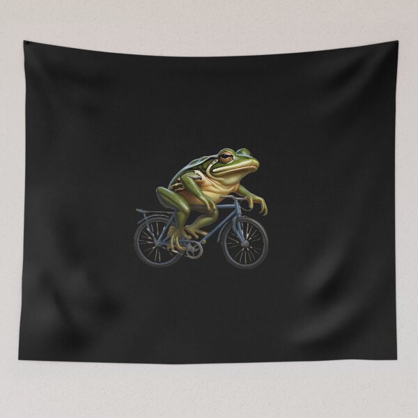 Item preview, a frog on a bike designed and sold by aledfychan.