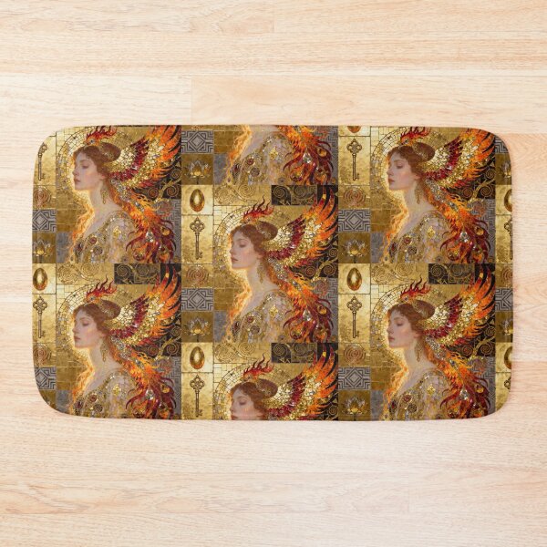 Item preview, Phoenix Woman Rebirth Beautiful Art Nouveau Gustav Klimt stylish art designed and sold by Vintage Designs +.