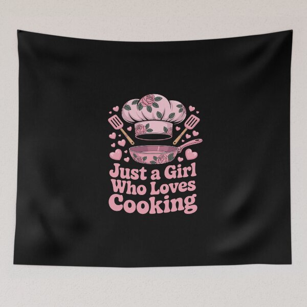 Item preview, Just a Girl Who Loves Cooking designed and sold by jkrphoto.