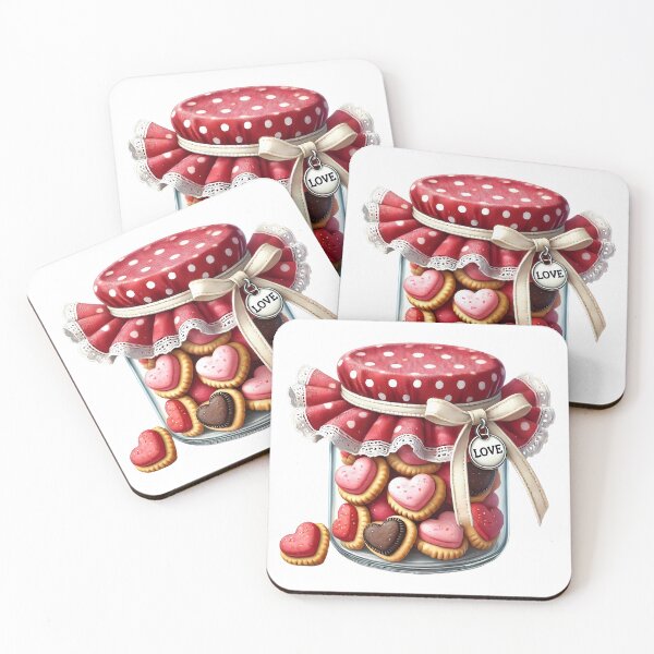 Item preview, Cute Lovely Valentine Cookies - Sweet Heart Baking Design designed and sold by FuzionRaptor.