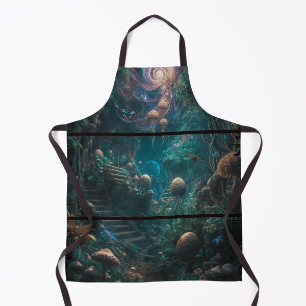 Item preview, Psychedelic Forest Portal – Trippy Mushroom Fantasy Art designed and sold by RebelDropAlternative.