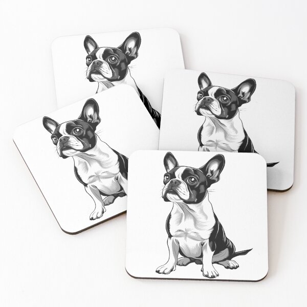 Item preview, Intelligent Boston Terrier with Perky Ears designed and sold by Artcurrents.