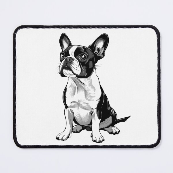 Item preview, Intelligent Boston Terrier with Perky Ears designed and sold by Artcurrents.