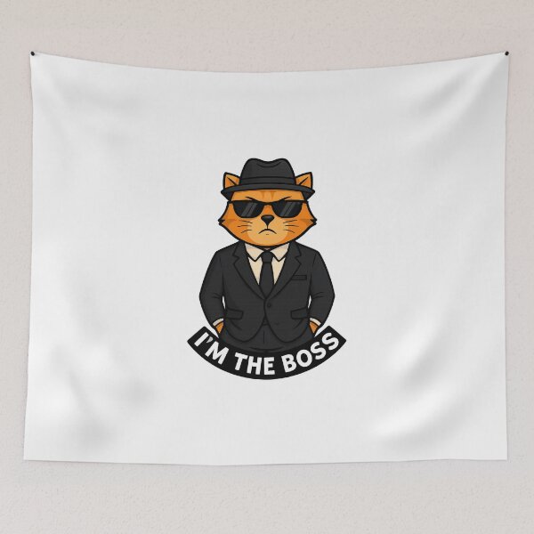 Item preview, Gangster Cat Boss – Cool Cartoon Style designed and sold by luckyyouth.