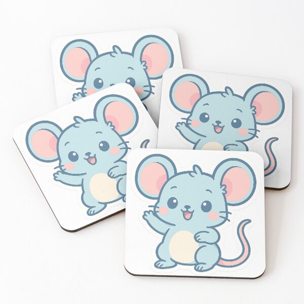 Item preview, Chibi Playful Mouse Stickers designed and sold by StickMint.