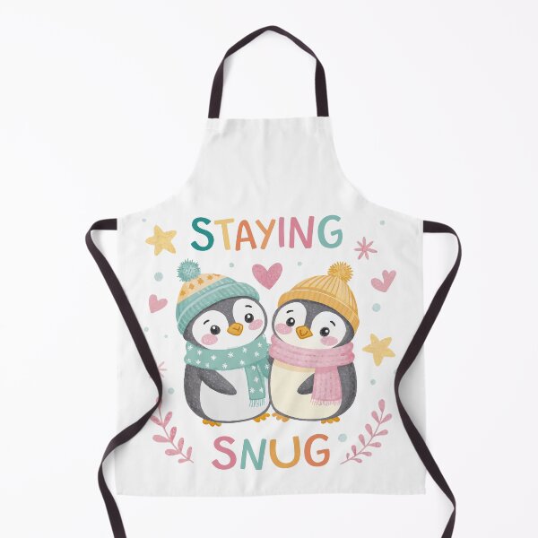 Item preview, Staying Snug Cute Penguin Couple designed and sold by CrownedCanvas.