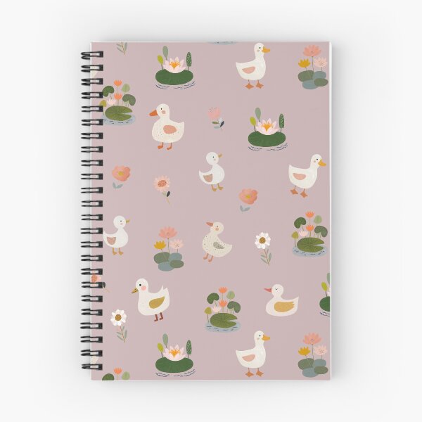 Item preview, Ducks & Lily Pads on Light Gray-Pink  designed and sold by KSimpson838.
