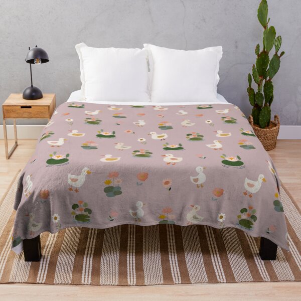 Item preview, Ducks & Lily Pads on Light Gray-Pink designed and sold by KSimpson838.
