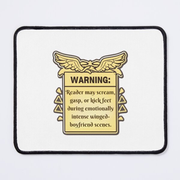 Item preview, Warning: Romantasy Reader Reactions - Romantasy Dark Fantasy Art Print – Enchanted Mystical Illustration designed and sold by Quietest Riot.