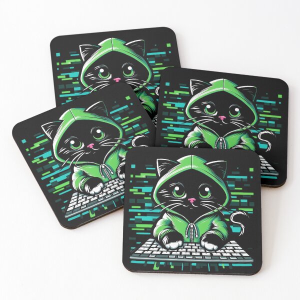 Item preview, Funny Hacker Cat on Keyboard - Your Password Was Weak designed and sold by GREENZ0NE.