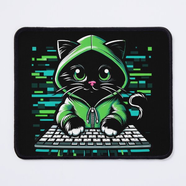Artikelvorschau, Lustige Hackerkatze auf der Tastatur – Dein Passwort war zu schwach entworfen und verkauft von GREENZ0NE.