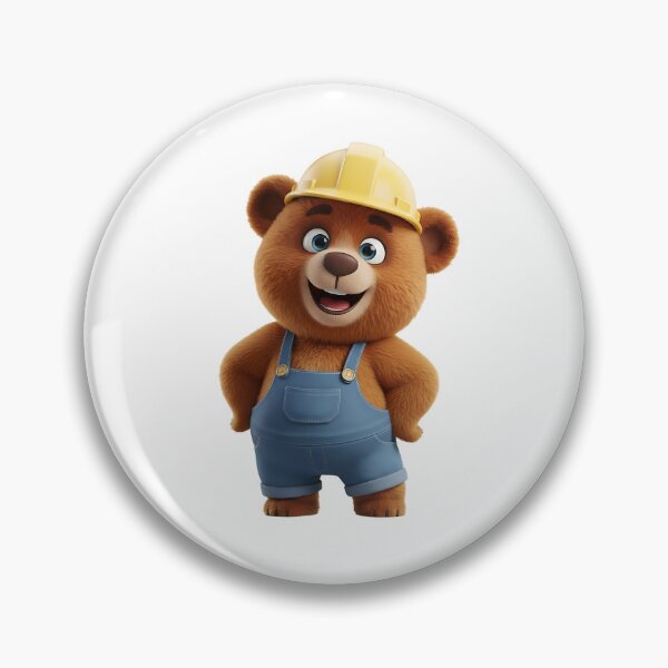 Item preview, Confident Construction Bear Standing With Hands On Hips designed and sold by vk09.