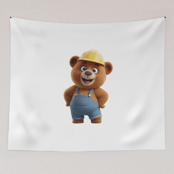 Item preview, Confident Construction Bear Standing With Hands On Hips designed and sold by vk09.