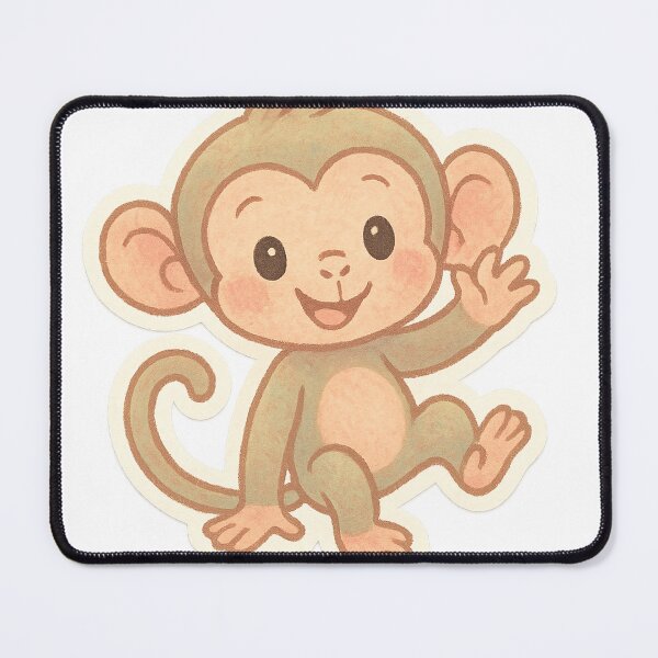 Item preview, Cozy Wholesome Monkey Sticker designed and sold by StickMint.