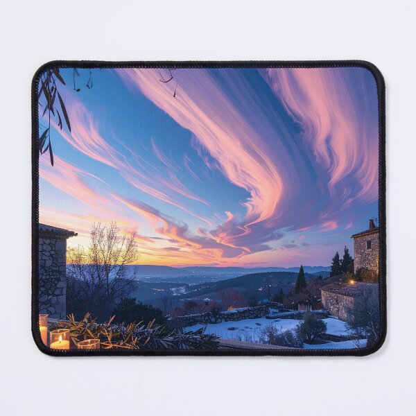 Item preview, Winter Lights and Pastel Sky designed and sold by Schoenenwald - Illustrations Uniques et Originales.