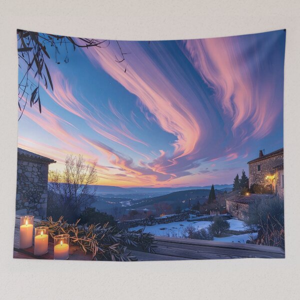 Item preview, Winter Lights and Pastel Sky designed and sold by Schoenenwald — Art Japonais, Zen & Nature.