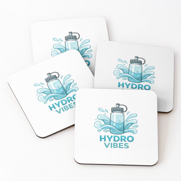 Item preview, Hydro Vibes Water Bottle Illustration designed and sold by Design-Store14.