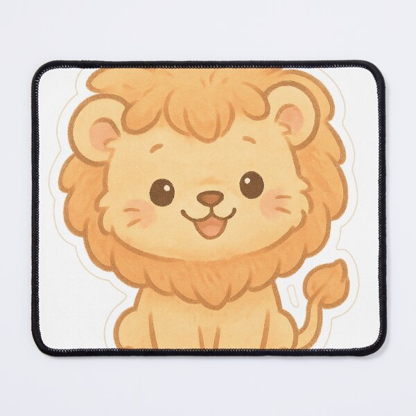 Item preview, Cozy Happy Lion Cub Sticker designed and sold by StickMint.