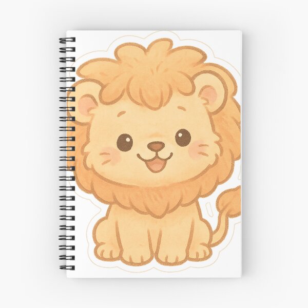 Item preview, Cozy Happy Lion Cub Sticker designed and sold by StickMint.