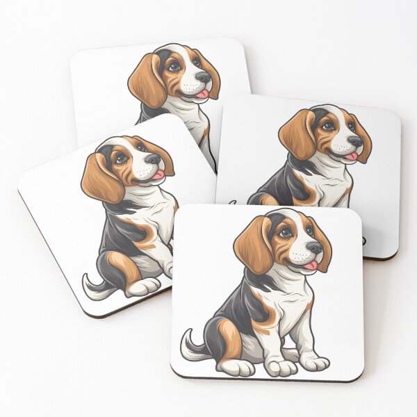 Item preview, Cute Beagle Puppy with Brown Ears designed and sold by Artcurrents.