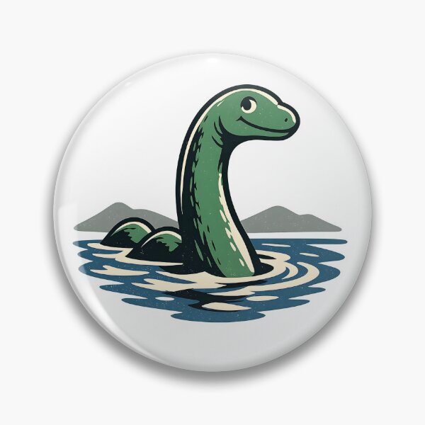 Item preview, Vintage Retro Lake Monster – Mysterious Legendary Creature Logo designed and sold by Dax Studio.