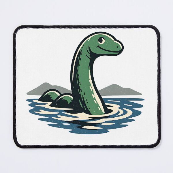 Item preview, Vintage Retro Lake Monster – Mysterious Legendary Creature Logo designed and sold by Dax Studio.