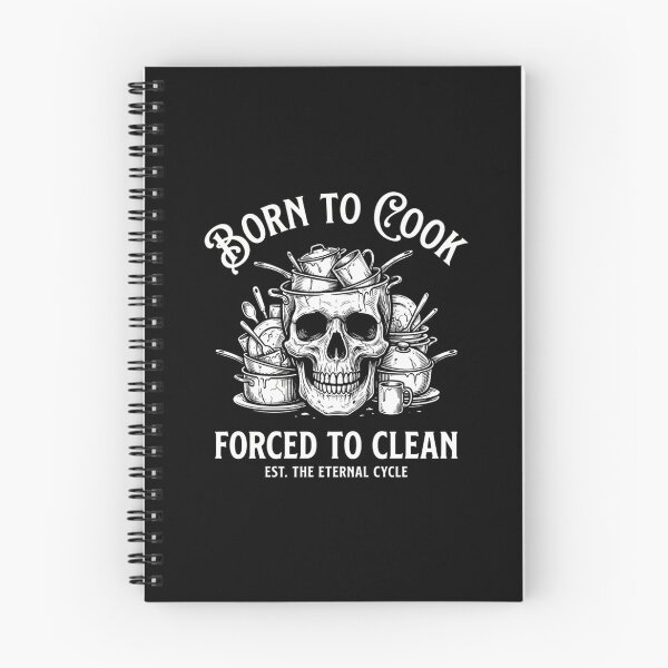 Item preview, Born To Cook Forced To Clean Funny Skeleton Chef designed and sold by Mason-Pride.