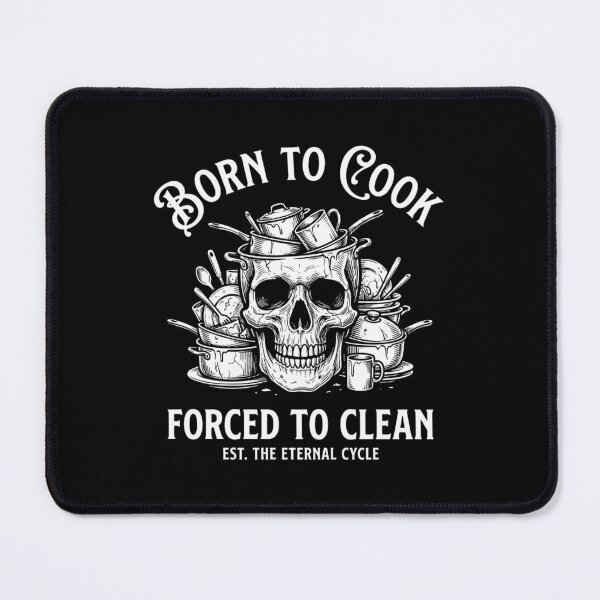 Item preview, Born To Cook Forced To Clean Funny Skeleton Chef designed and sold by Mason-Pride.