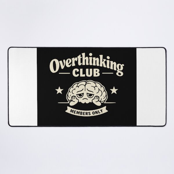 Item preview, Overthinking Club Poster – Aesthetic Minimalist Wall Art designed and sold by BaKamiLand.