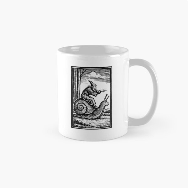 Item preview, Retro Medieval Wizard Snail Rider - Vintage 90s Renaissance Fantasy Art designed and sold by CARBONARA LLC..