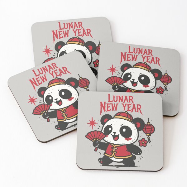 Item preview, Lunar New Year Panda with a Fan designed and sold by Ghost on Toast.