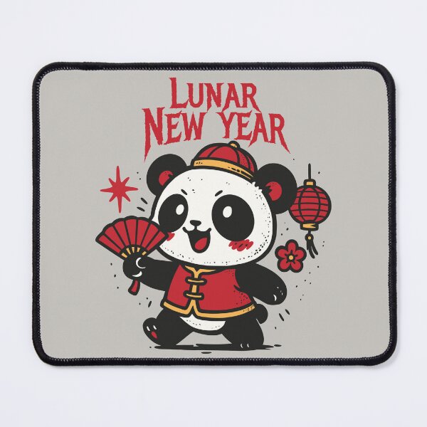 Item preview, Lunar New Year Panda with a Fan designed and sold by Ghost on Toast.