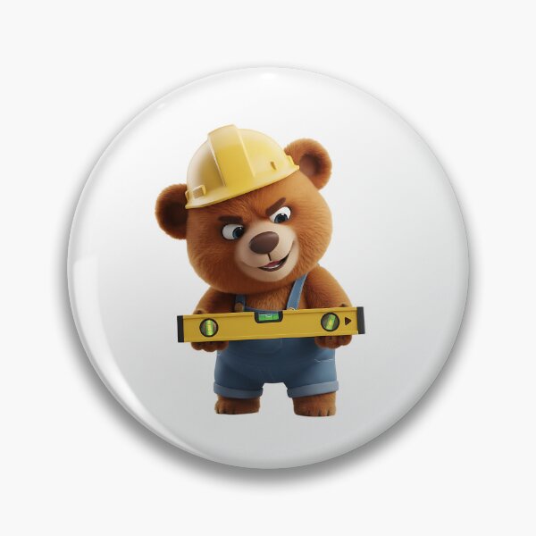 Item preview, Construction Bear Checking Spirit Level Tool 3D Art designed and sold by vk09.