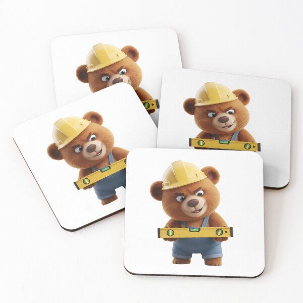 Item preview, Construction Bear Checking Spirit Level Tool 3D Art designed and sold by vk09.