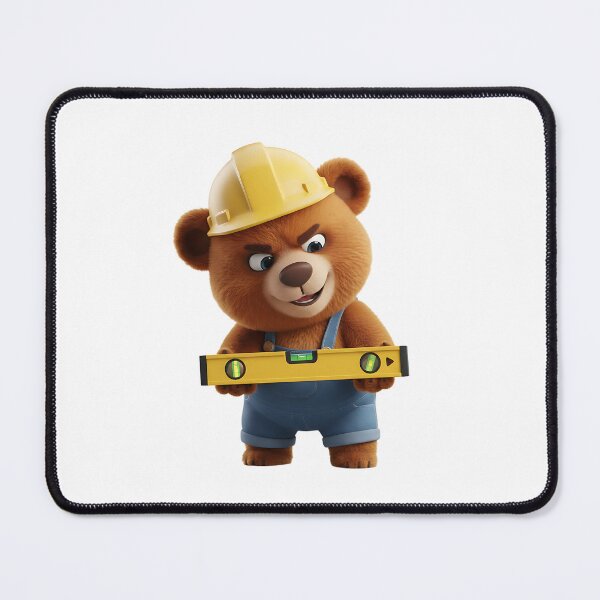 Item preview, Construction Bear Checking Spirit Level Tool 3D Art designed and sold by vk09.