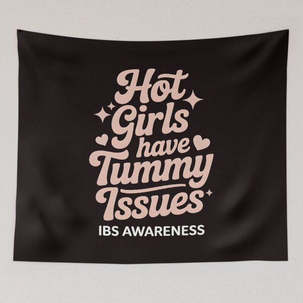 Item preview, Hot Girls Have Tummy Issues – IBS Girl Humor Design designed and sold by Redgiant87x.