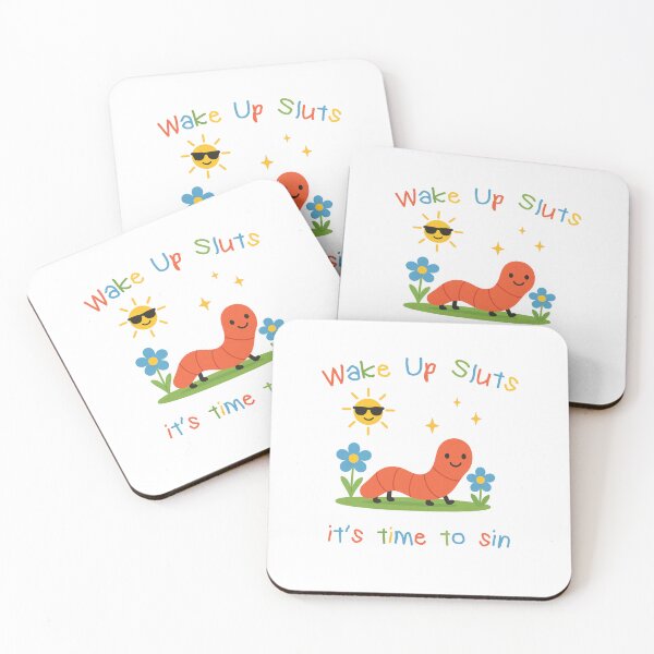 Item preview, Wake up it's time to sin, funny worm meme designed and sold by CARBONARA LLC..