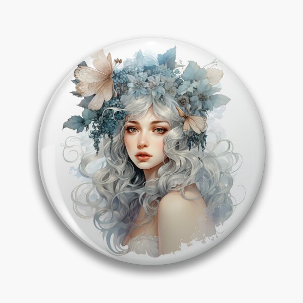 Item preview, Fantasy Winter Floral Elf Princess designed and sold by Poison-Potion.